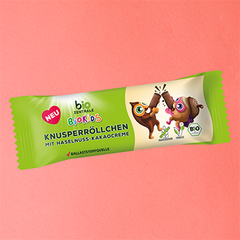 BioKids Knusperröllchen Haselnuss-Kakao