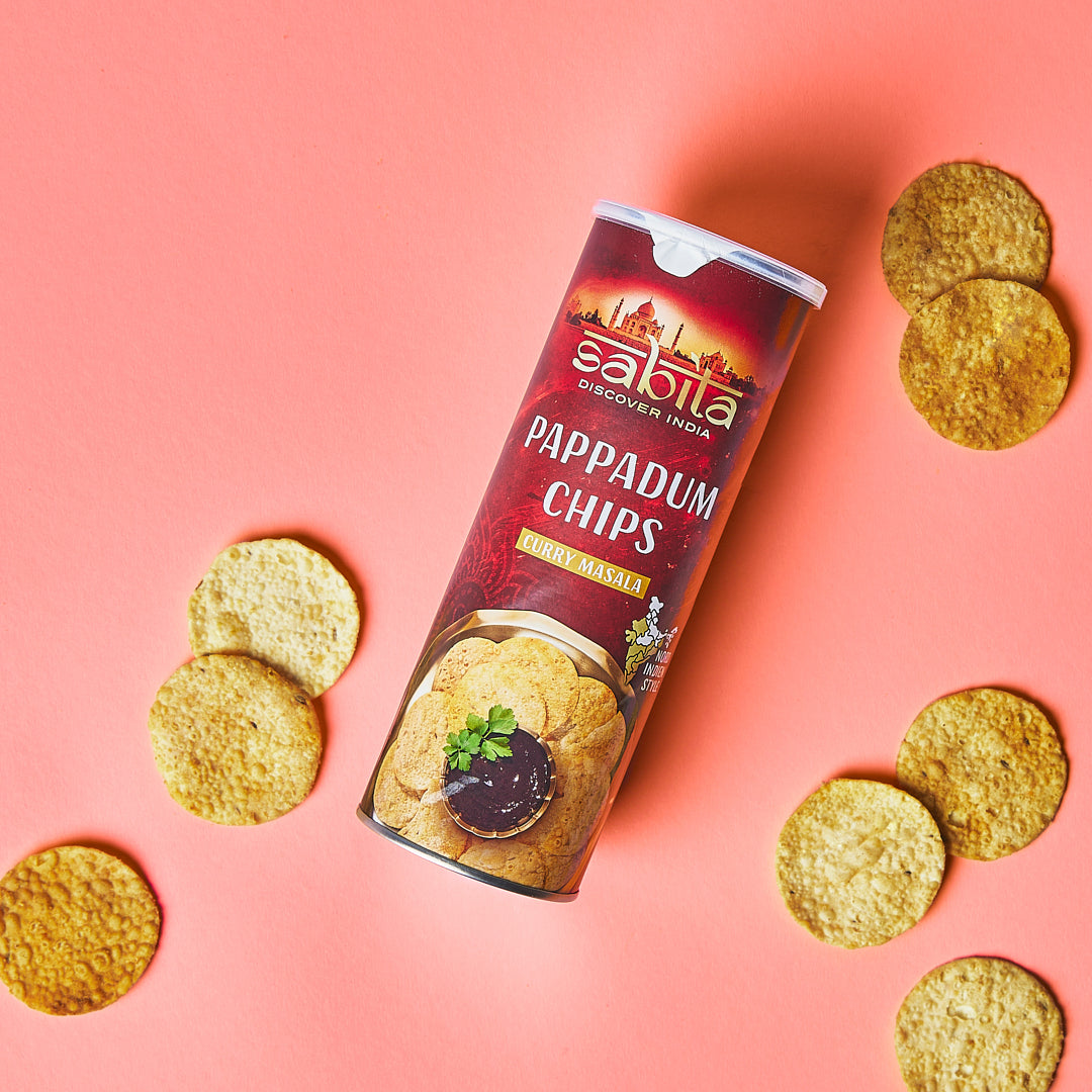 sabita Linsenchips PAPPADUM CHIPS Curry Masala