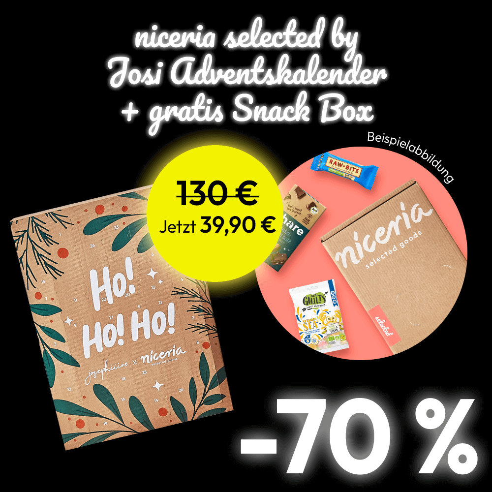 niceria selected by Josi Adventskalender + Gratis Snack Box
