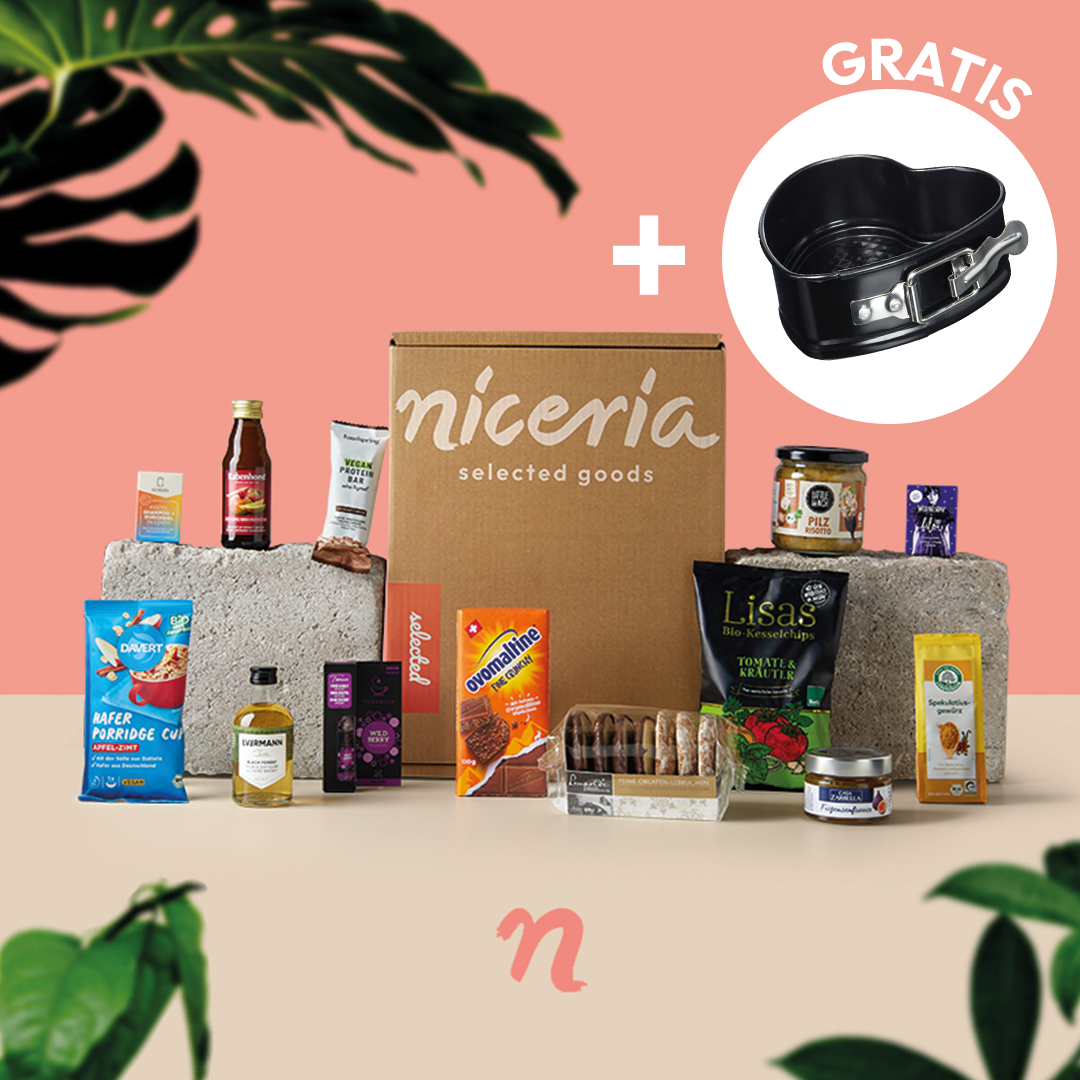 selected Box + gratis Herz-Backform