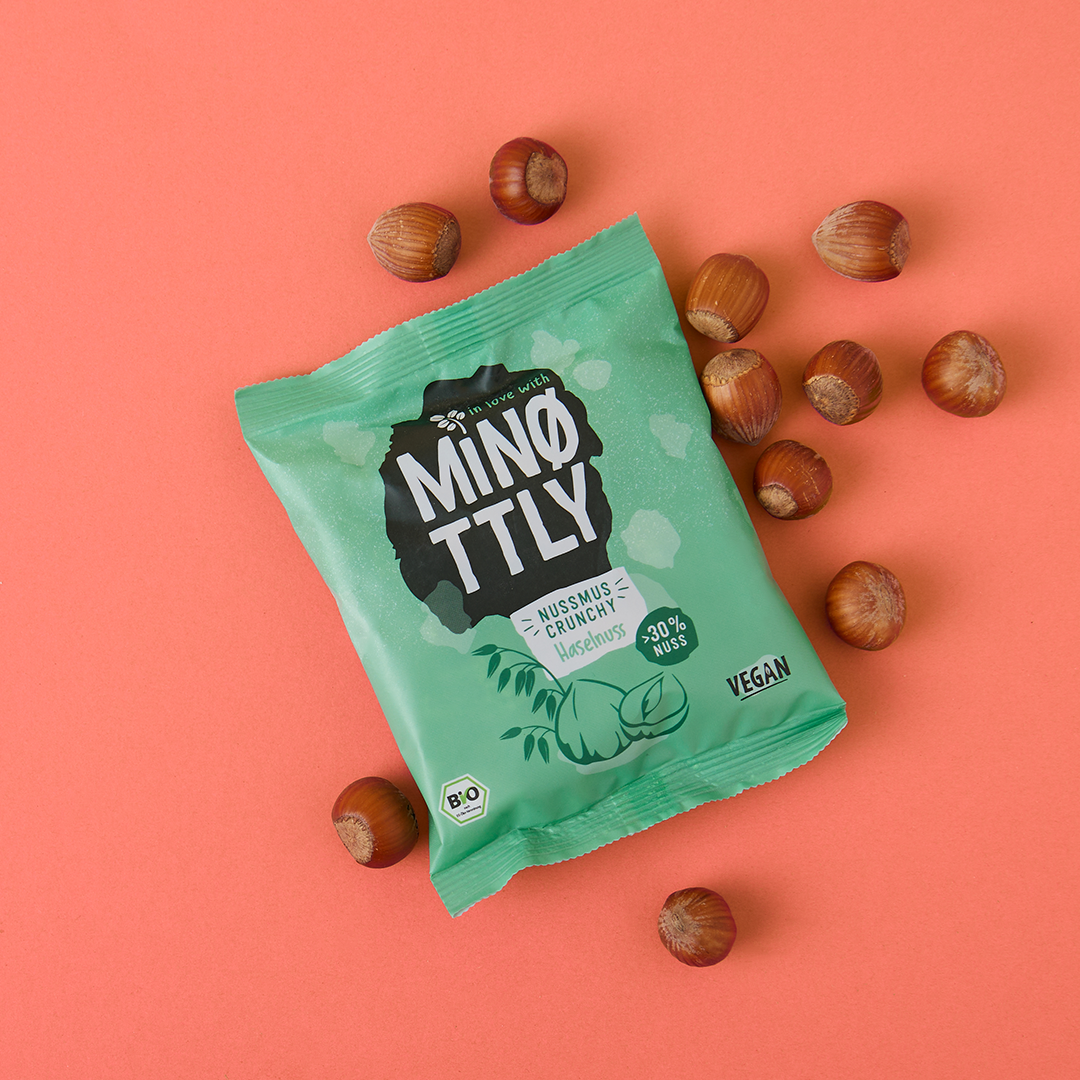 MiNØttly Nussmus-Crunchy Haselnuss