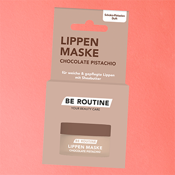 BE ROUTINE Lippen Maske Chocolate Pistachio