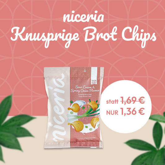 Knusprige Brot Chips Sour Cream & Spring Onion Flavour