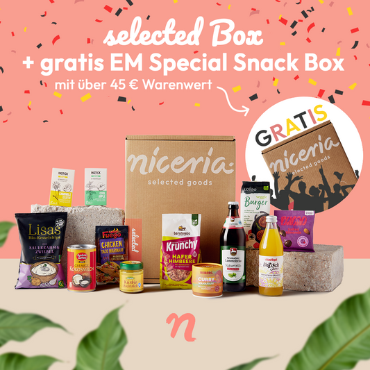 selected Box + gratis EM Special Snack Box