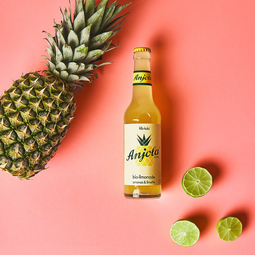 Fritzkola Anjola BioAnanasLimetten Limonade niceria