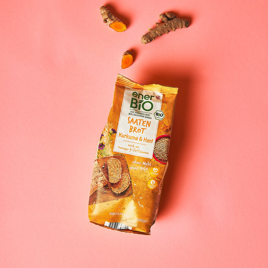 enerBio Bio Saatenbrot Kurkuma & Hanf Backmischung