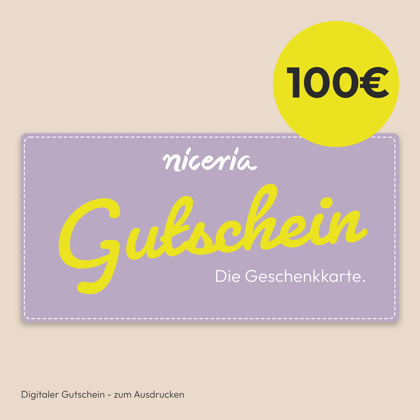 niceria Geschenkkarte