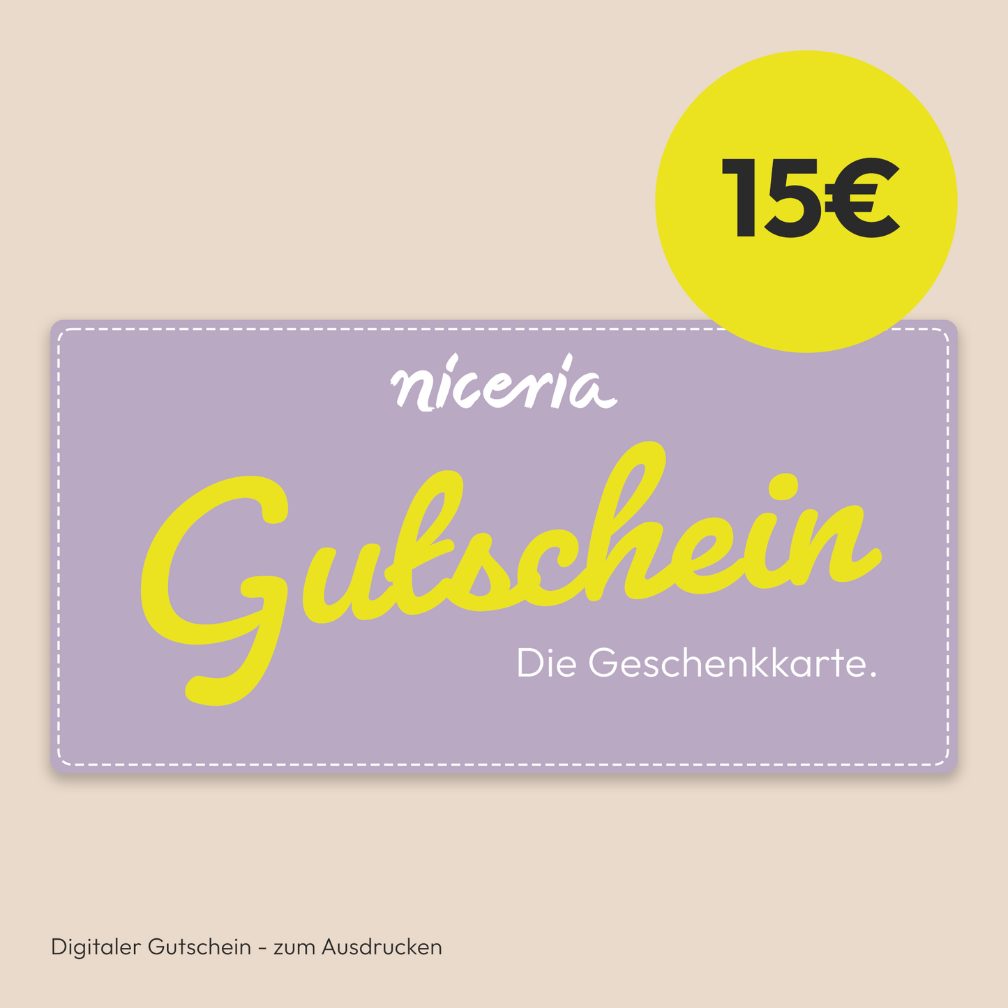 niceria Geschenkkarte